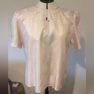 Essentials Light Pink Embroidered Blouse